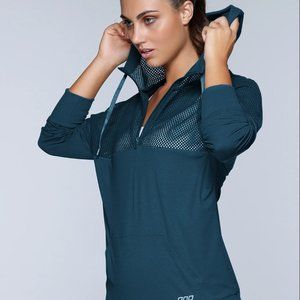 NWT Lorna Jane Work It Hoodie Small Twilight Blue